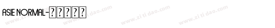 Asie Normal字体转换